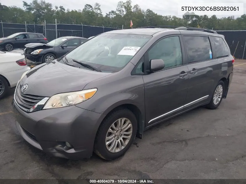 5TDYK3DC6BS082061 2011 Toyota Sienna Xle V6