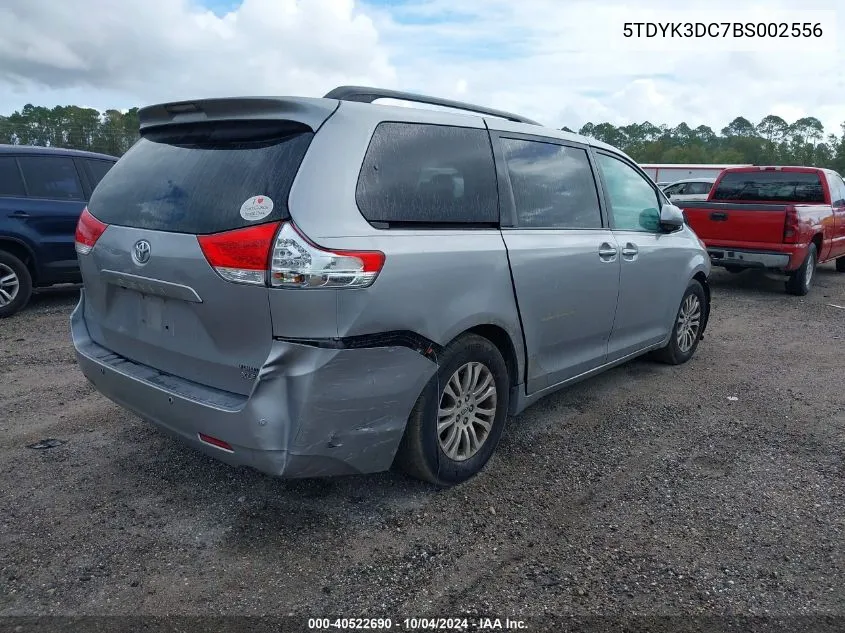 5TDYK3DC7BS002556 2011 Toyota Sienna Xle V6