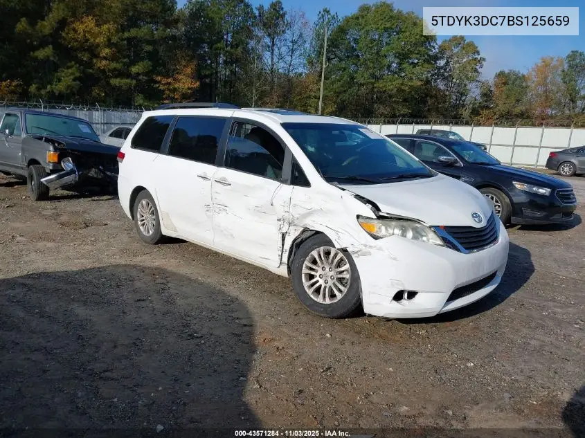 5TDYK3DC7BS125659 2011 Toyota Sienna Xle V6