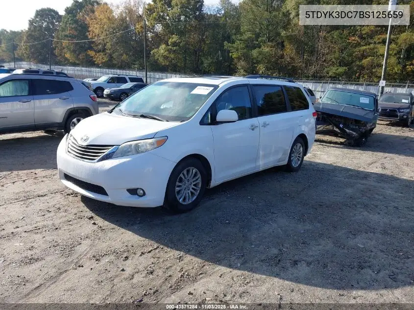 5TDYK3DC7BS125659 2011 Toyota Sienna Xle V6