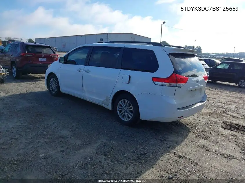 5TDYK3DC7BS125659 2011 Toyota Sienna Xle V6