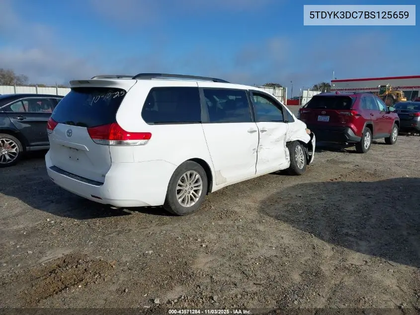 5TDYK3DC7BS125659 2011 Toyota Sienna Xle V6