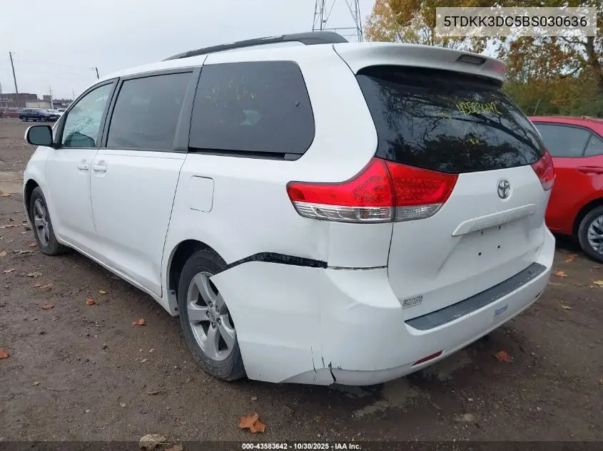 5TDKK3DC5BS030636 2011 Toyota Sienna Le V6