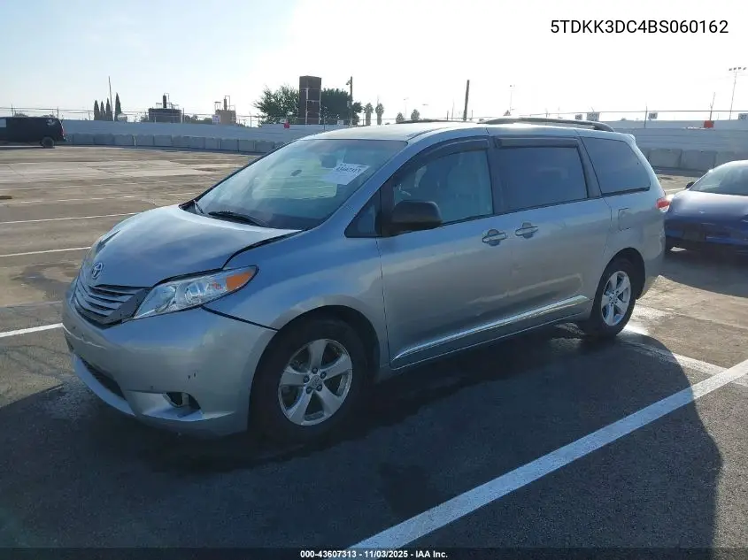 5TDKK3DC4BS060162 2011 Toyota Sienna Le V6