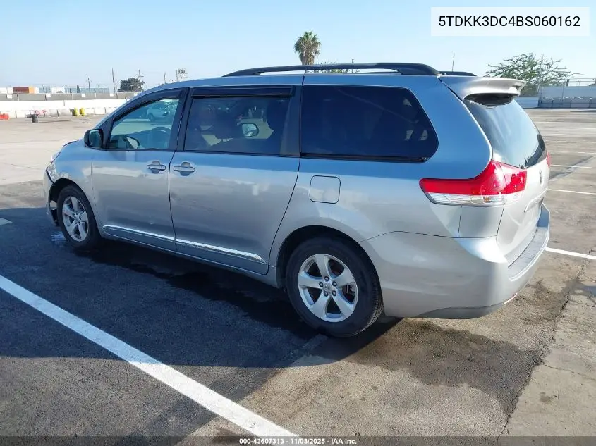 5TDKK3DC4BS060162 2011 Toyota Sienna Le V6