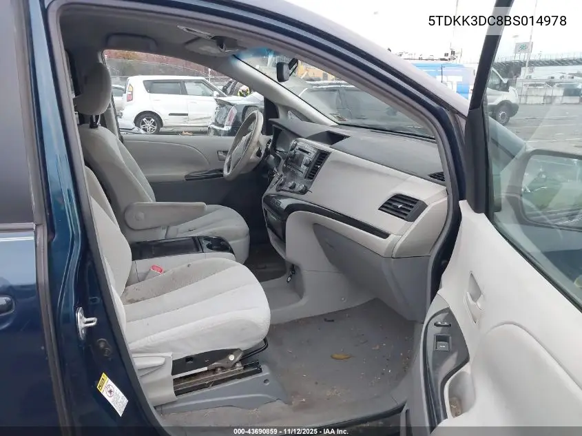 5TDKK3DC8BS014978 2011 Toyota Sienna Le V6