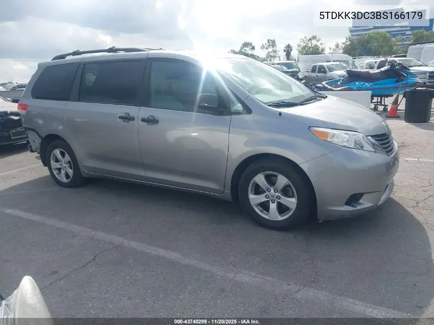 5TDKK3DC3BS166179 2011 Toyota Sienna Le V6