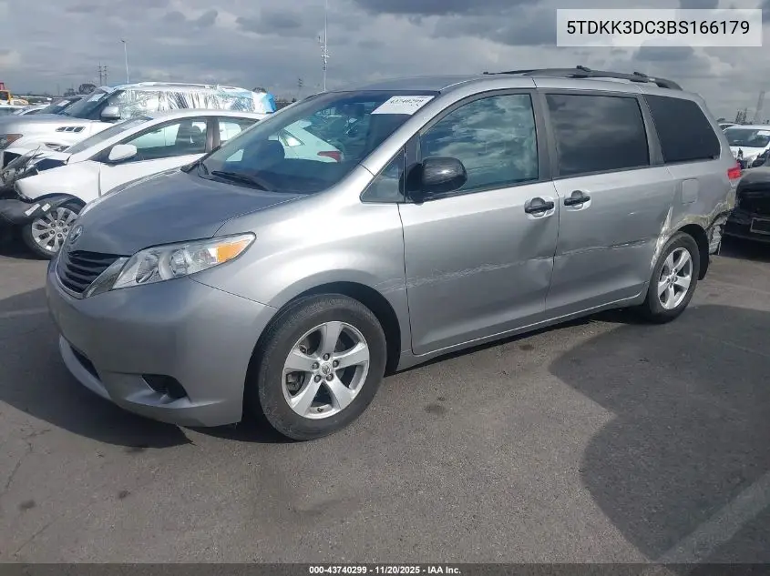 5TDKK3DC3BS166179 2011 Toyota Sienna Le V6