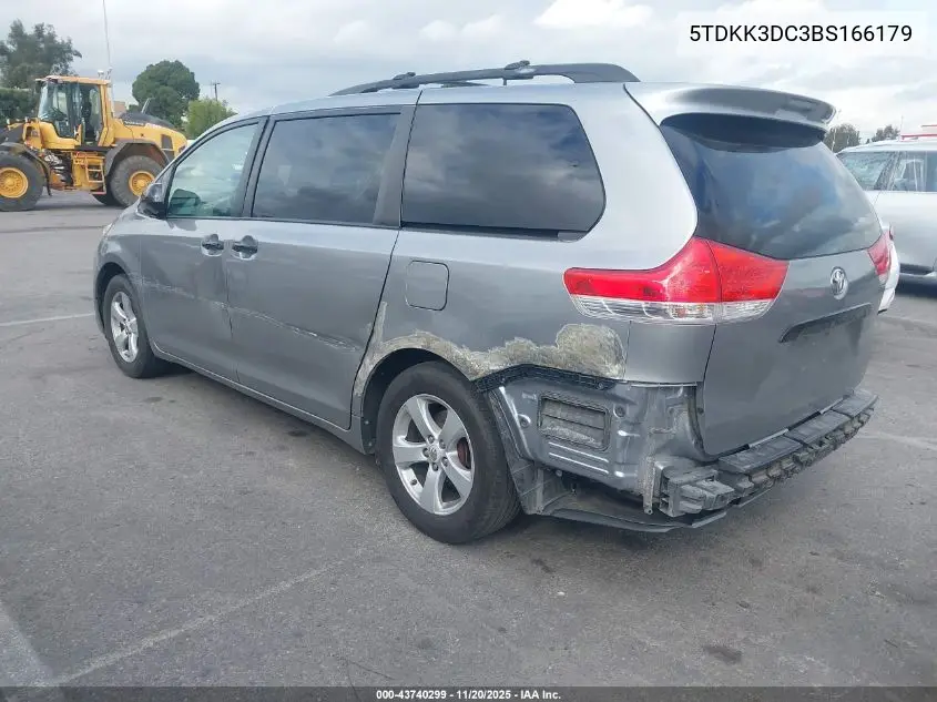 5TDKK3DC3BS166179 2011 Toyota Sienna Le V6