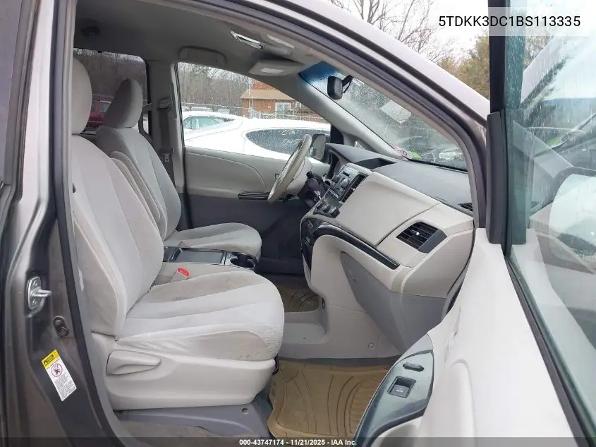5TDKK3DC1BS113335 2011 Toyota Sienna Le V6