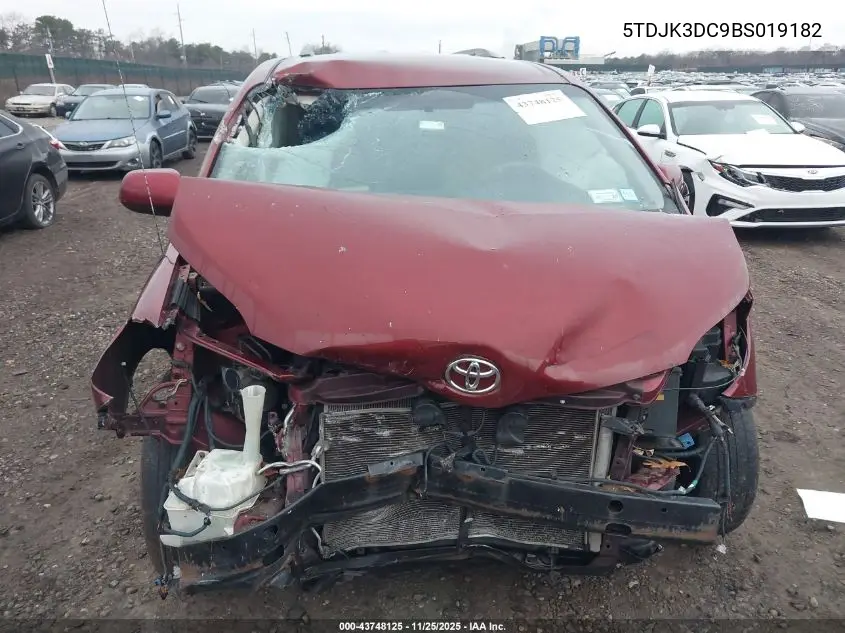 5TDJK3DC9BS019182 2011 Toyota Sienna Le
