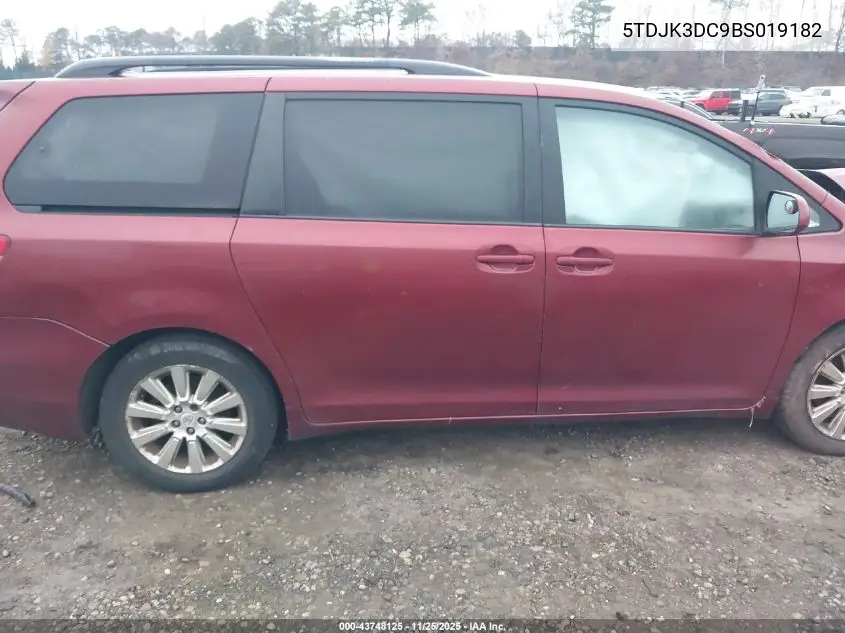 5TDJK3DC9BS019182 2011 Toyota Sienna Le