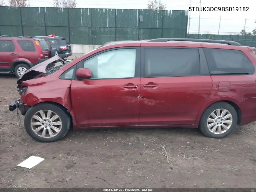 5TDJK3DC9BS019182 2011 Toyota Sienna Le