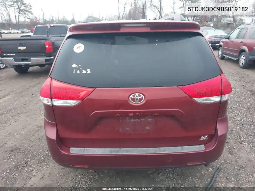 5TDJK3DC9BS019182 2011 Toyota Sienna Le