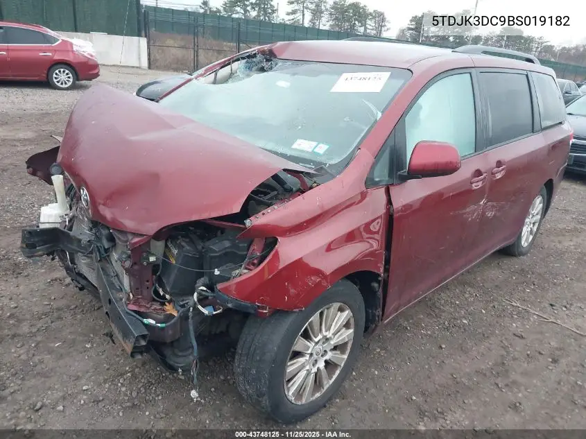 5TDJK3DC9BS019182 2011 Toyota Sienna Le