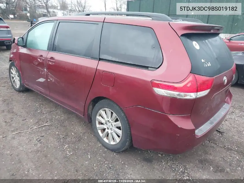5TDJK3DC9BS019182 2011 Toyota Sienna Le
