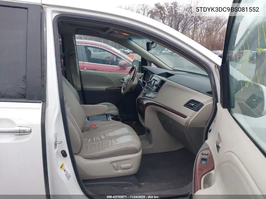 5TDYK3DC9BS081552 2011 Toyota Sienna Limited V6