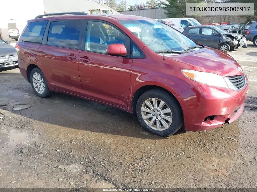 5TDJK3DC9BS006917 2011 Toyota Sienna Le