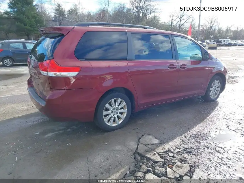 5TDJK3DC9BS006917 2011 Toyota Sienna Le