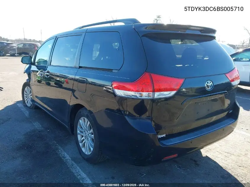 5TDYK3DC6BS005710 2011 Toyota Sienna Xle V6