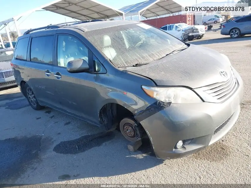 5TDYK3DC8BS033878 2011 Toyota Sienna Xle V6
