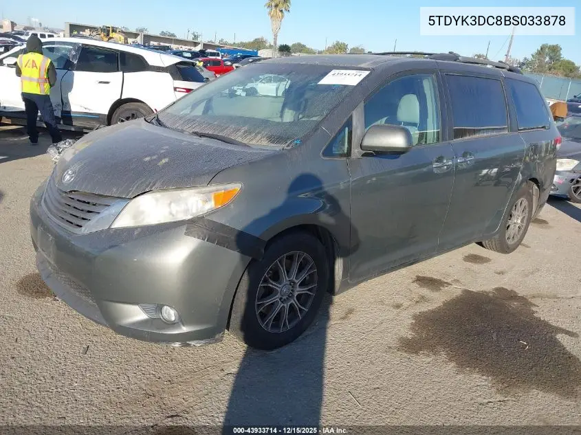 5TDYK3DC8BS033878 2011 Toyota Sienna Xle V6