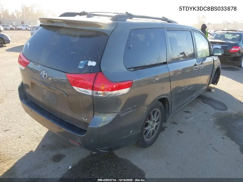 5TDYK3DC8BS033878 2011 Toyota Sienna Xle V6
