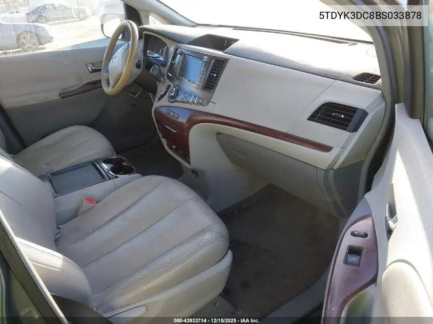 5TDYK3DC8BS033878 2011 Toyota Sienna Xle V6