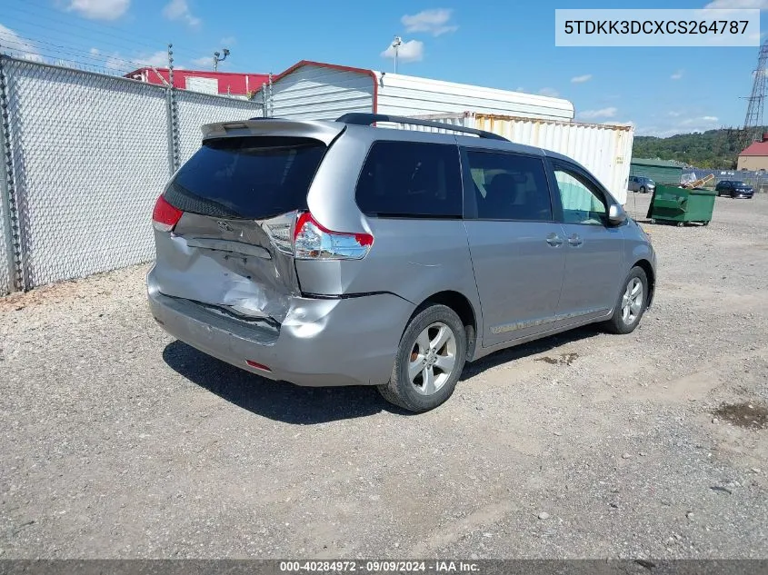 5TDKK3DCXCS264787 2012 Toyota Sienna Le V6 8 Passenger