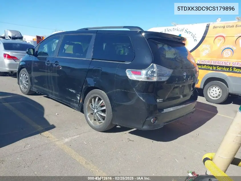 2012 Toyota Sienna Se 8 Passenger VIN: 5TDXK3DC9CS179896 Lot: 41672616