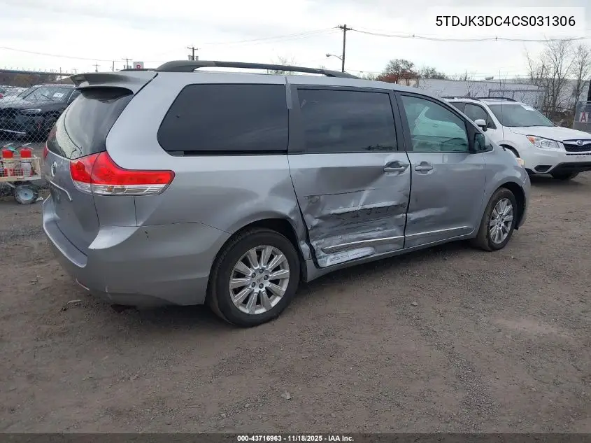 5TDJK3DC4CS031306 2012 Toyota Sienna Le 7 Passenger
