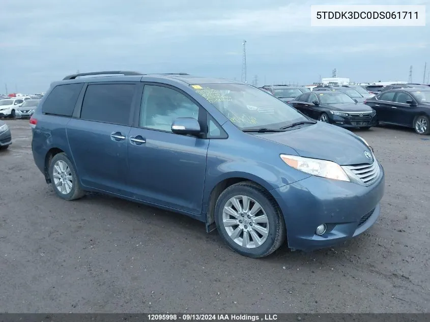 5TDDK3DC0DS061711 2013 Toyota Sienna Xle/Limited