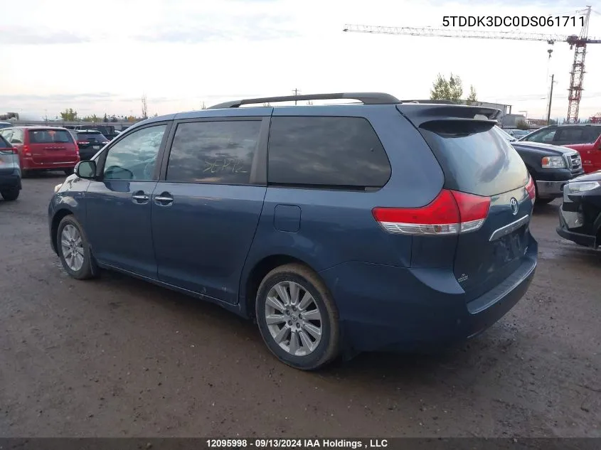 5TDDK3DC0DS061711 2013 Toyota Sienna Xle/Limited