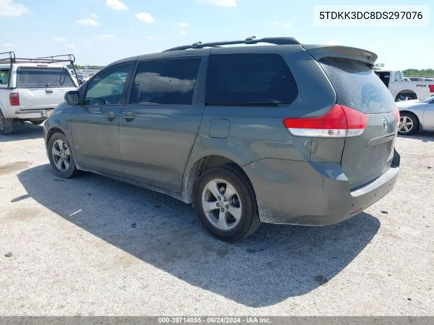 5TDKK3DC8DS297076 2013 Toyota Sienna Le V6 8 Passenger