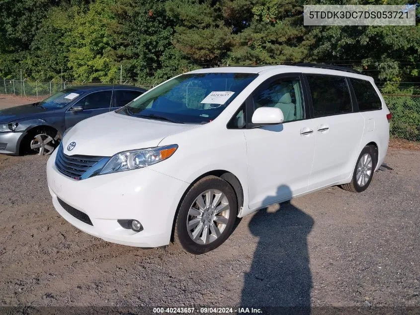 5TDDK3DC7DS053721 2013 Toyota Sienna Xle 7 Passenger