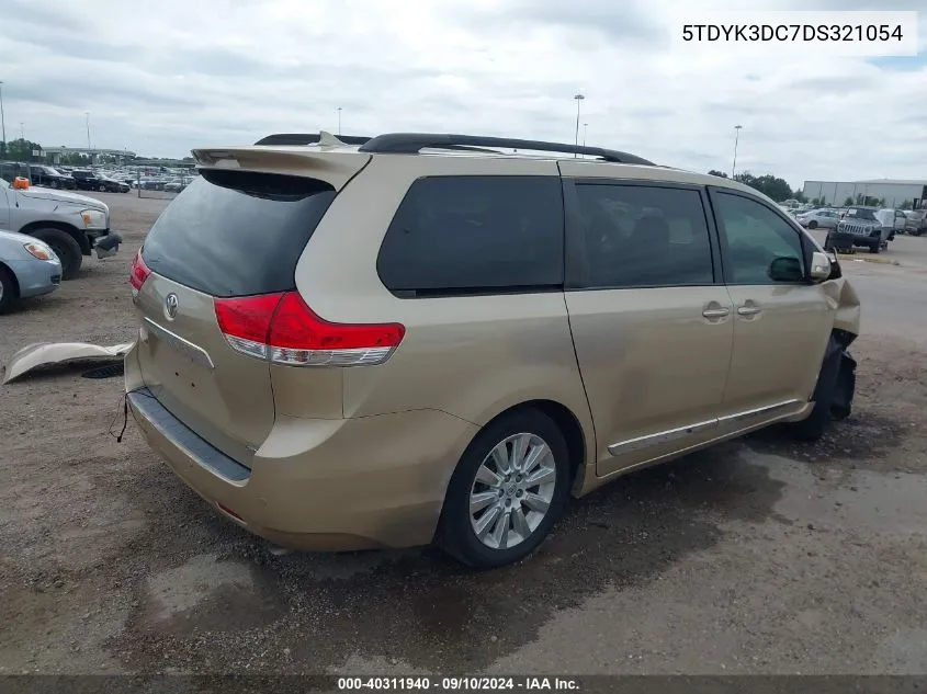 5TDYK3DC7DS321054 2013 Toyota Sienna Limited V6 7 Passenger