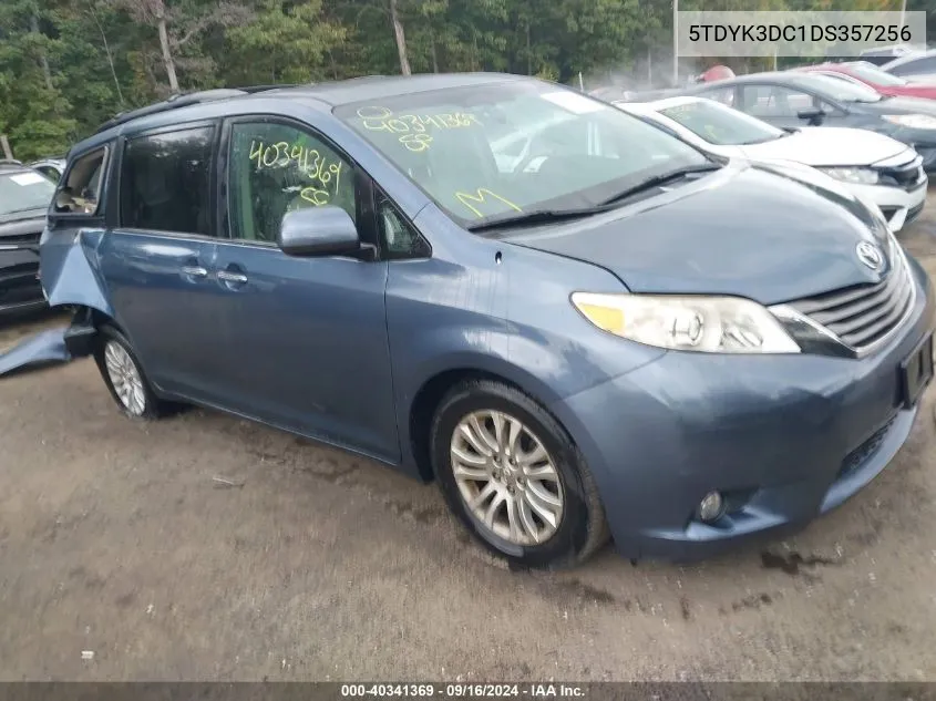 5TDYK3DC1DS357256 2013 Toyota Sienna Xle V6 8 Passenger