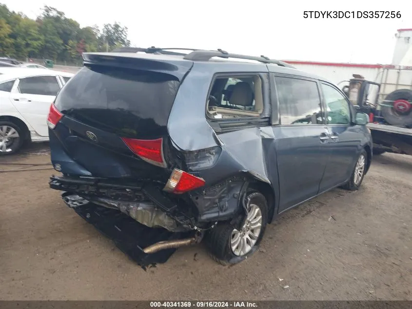 5TDYK3DC1DS357256 2013 Toyota Sienna Xle V6 8 Passenger