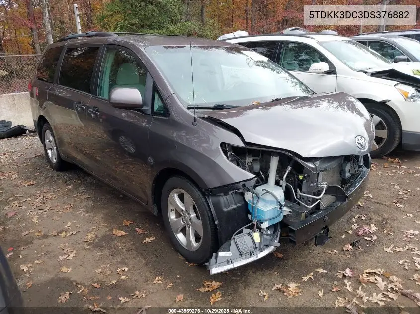 5TDKK3DC3DS376882 2013 Toyota Sienna Le V6 8 Passenger