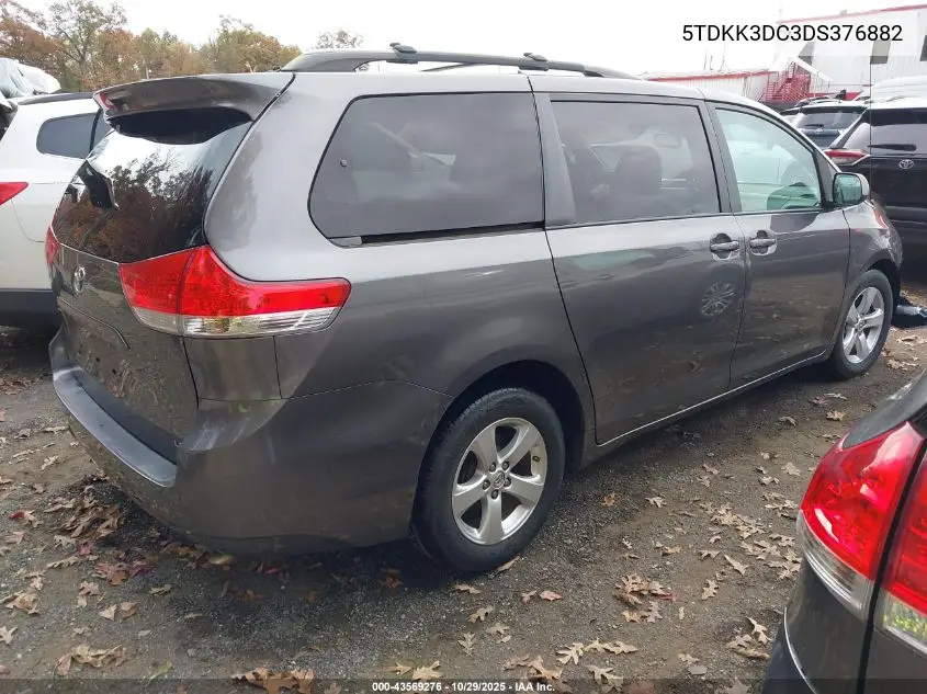 5TDKK3DC3DS376882 2013 Toyota Sienna Le V6 8 Passenger
