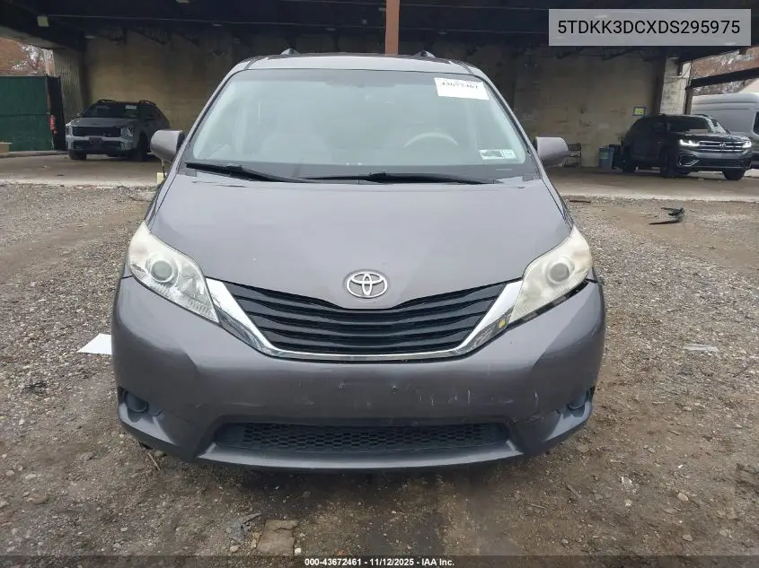 5TDKK3DCXDS295975 2013 Toyota Sienna Le V6 8 Passenger