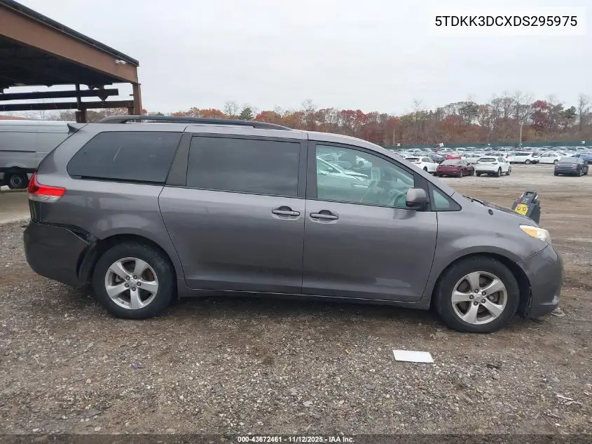 5TDKK3DCXDS295975 2013 Toyota Sienna Le V6 8 Passenger