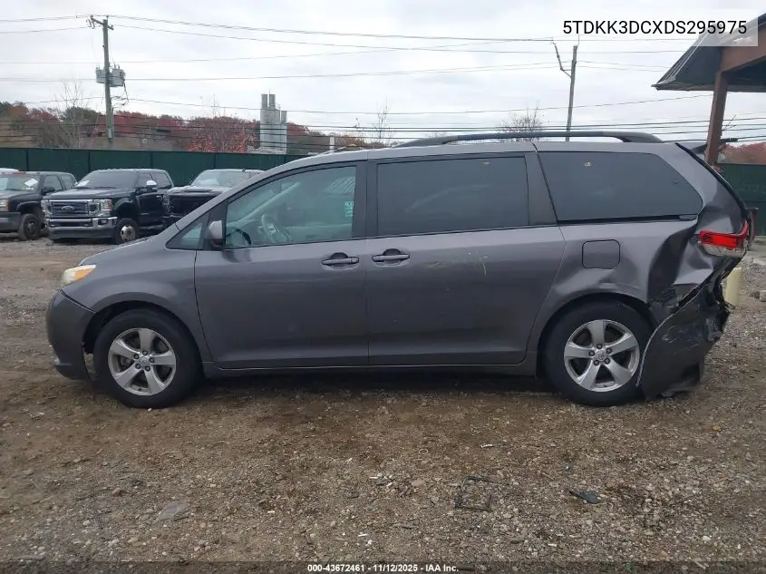 5TDKK3DCXDS295975 2013 Toyota Sienna Le V6 8 Passenger