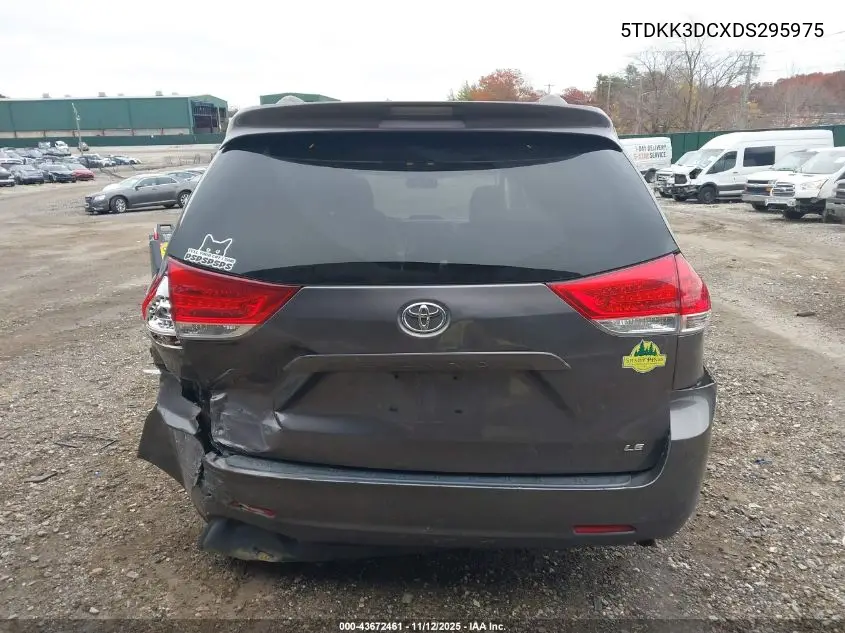 5TDKK3DCXDS295975 2013 Toyota Sienna Le V6 8 Passenger