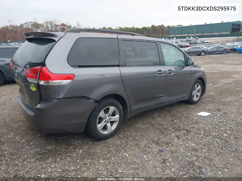 5TDKK3DCXDS295975 2013 Toyota Sienna Le V6 8 Passenger