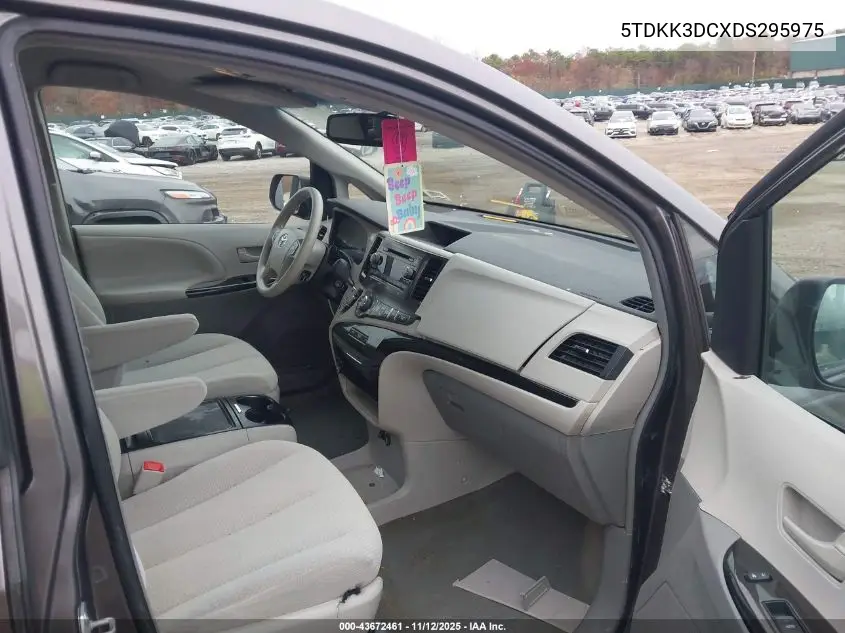 5TDKK3DCXDS295975 2013 Toyota Sienna Le V6 8 Passenger