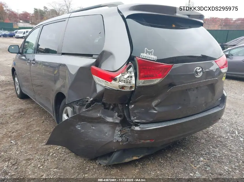 5TDKK3DCXDS295975 2013 Toyota Sienna Le V6 8 Passenger