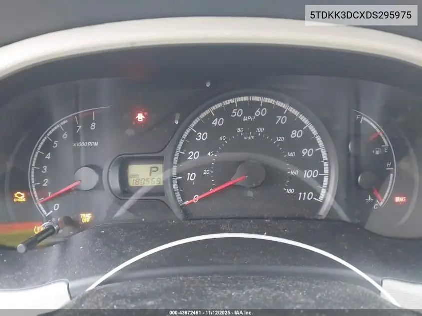 5TDKK3DCXDS295975 2013 Toyota Sienna Le V6 8 Passenger