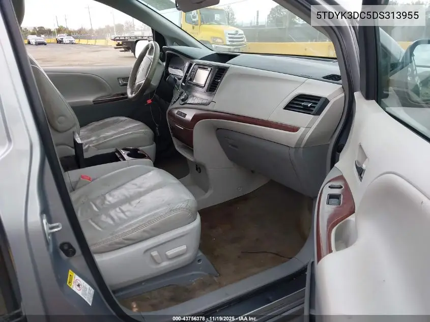 5TDYK3DC5DS313955 2013 Toyota Sienna Xle V6 8 Passenger