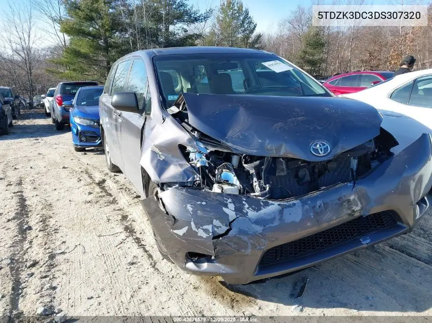 5TDZK3DC3DS307320 2013 Toyota Sienna L V6 7 Passenger